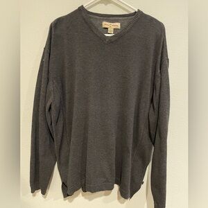 Men’s Charcoal Gray Tommy Bahama V neck XL sweater